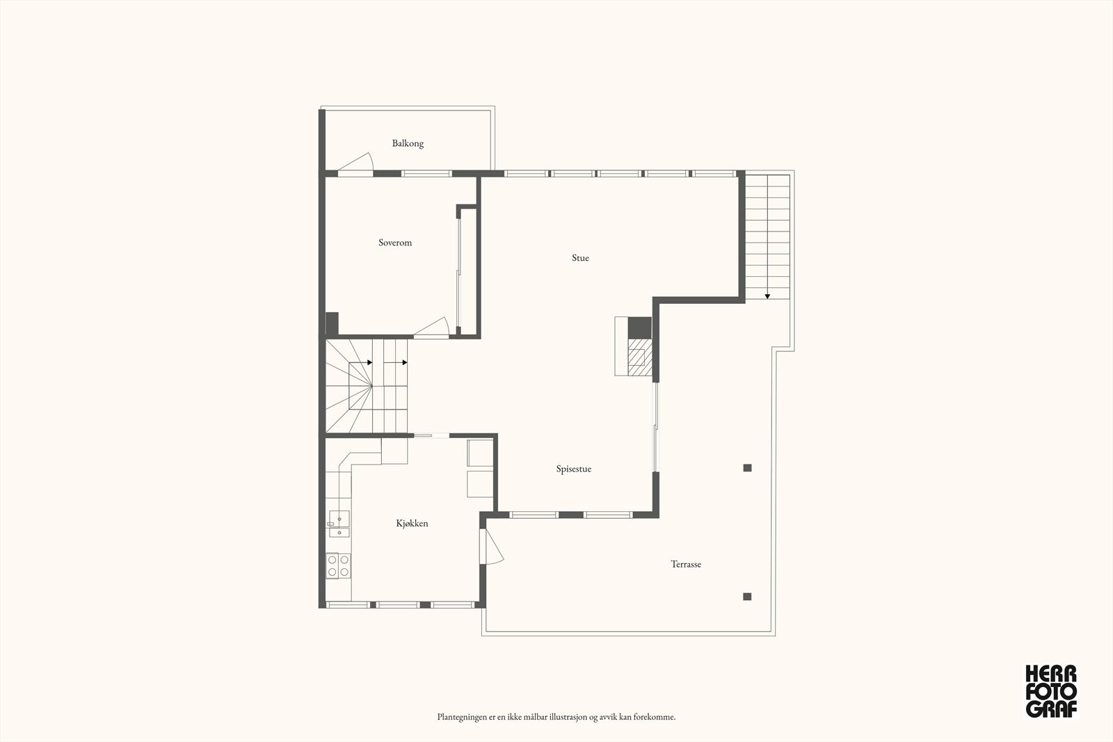 Plantegning 2. etasje Galleribilde