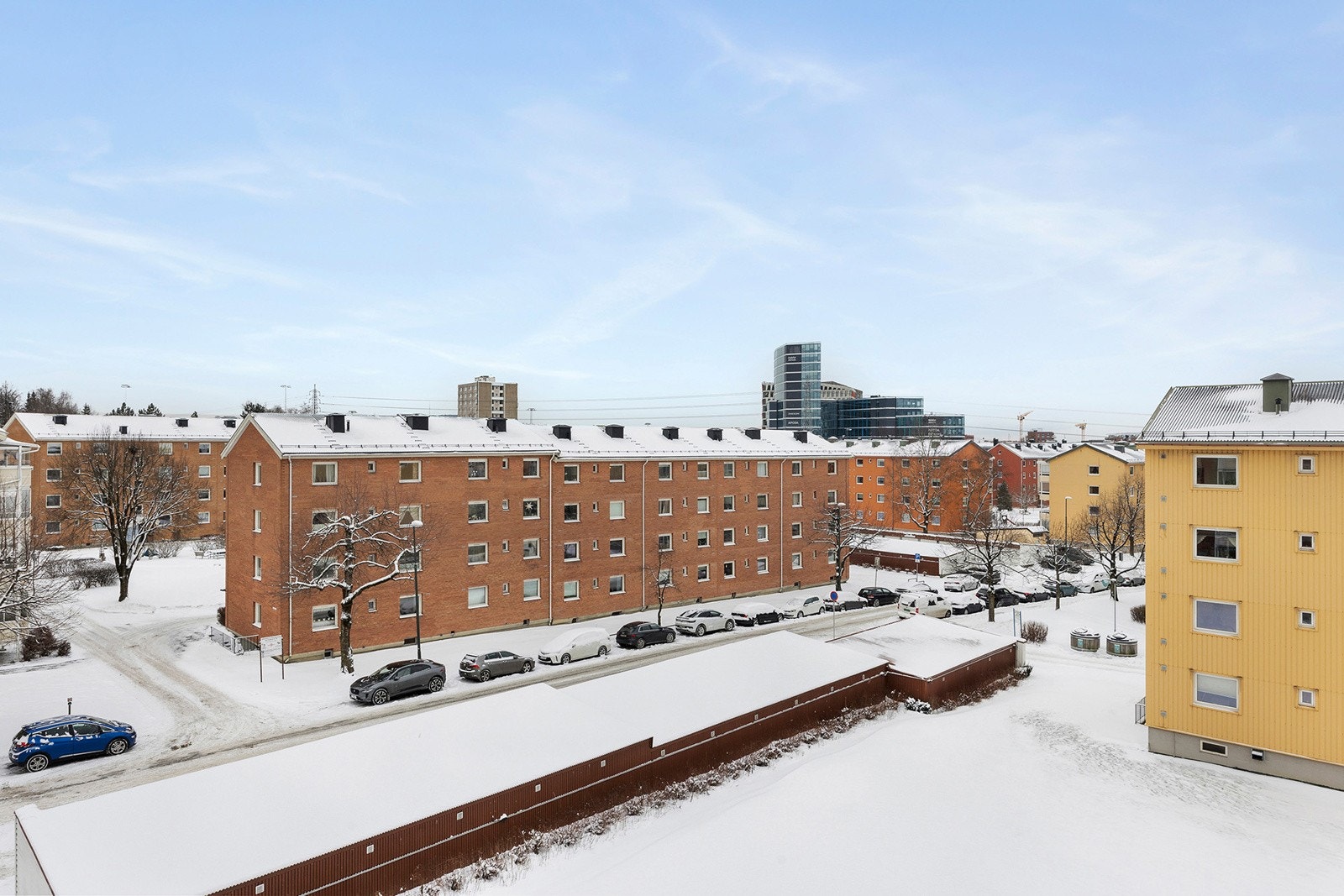 Fra balkongen har du utsikt over gårdsrom Galleribilde