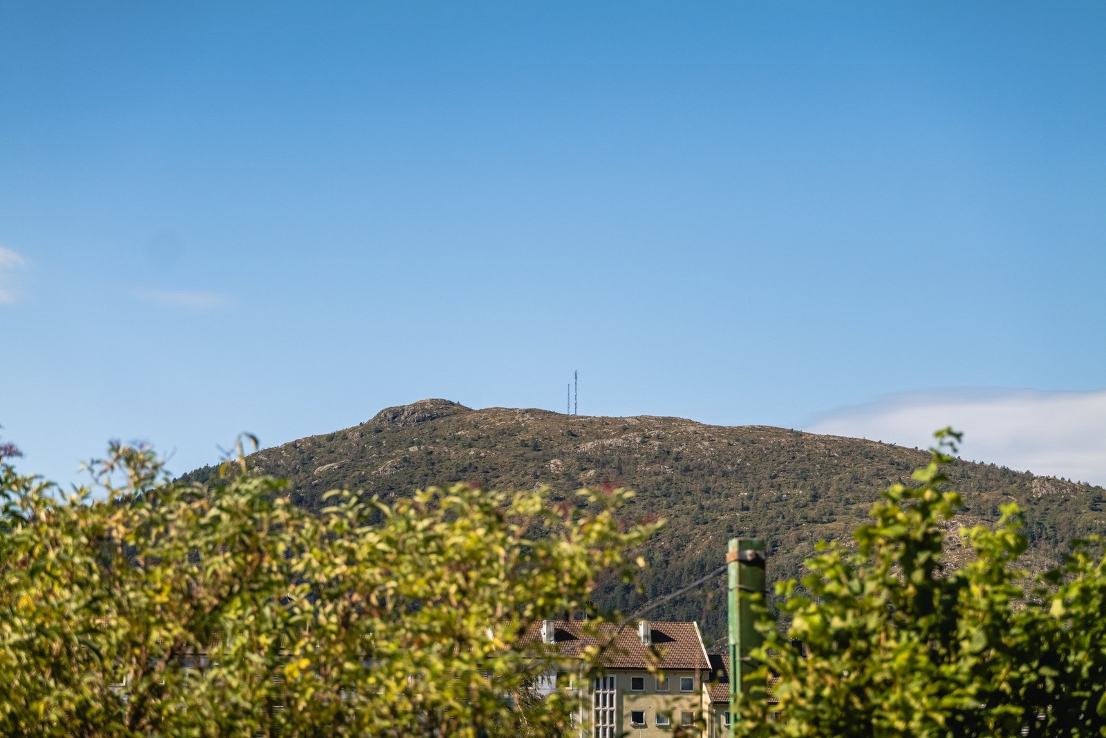 Ut vinduet har du balkongen og utsikt mot Løvstakken. Galleribilde