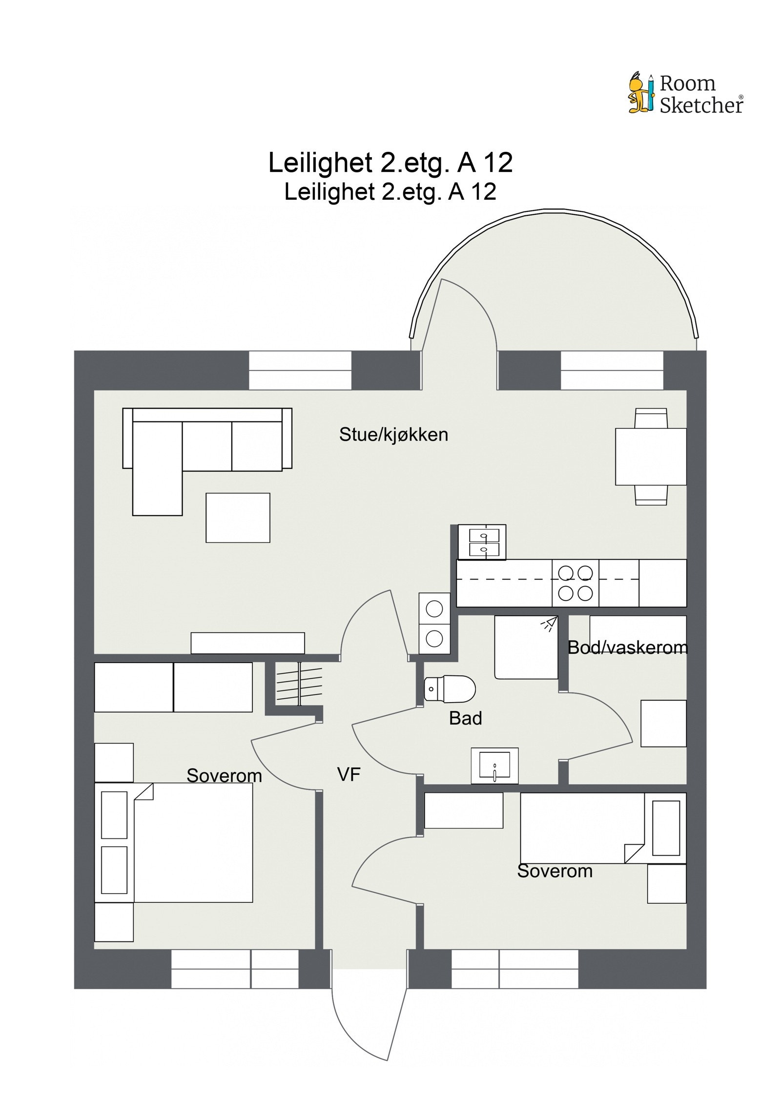 Plantegning Galleribilde