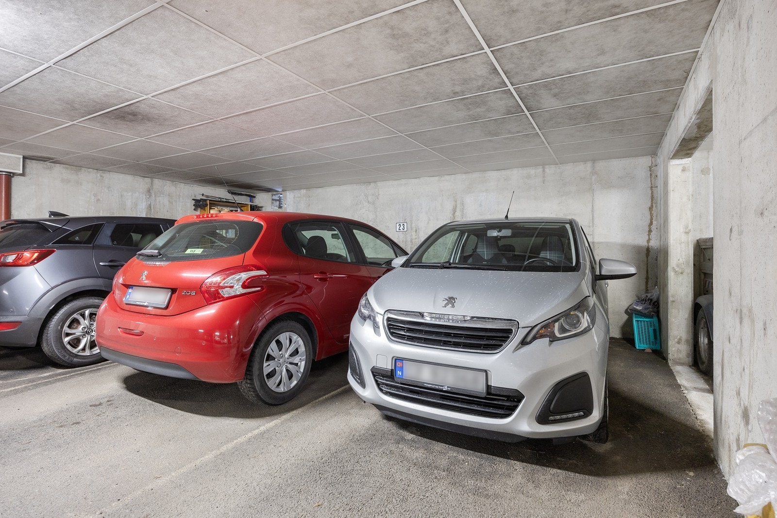 Det er heisadkomst fra garasjekjelleren til leilighetsplan. Galleribilde