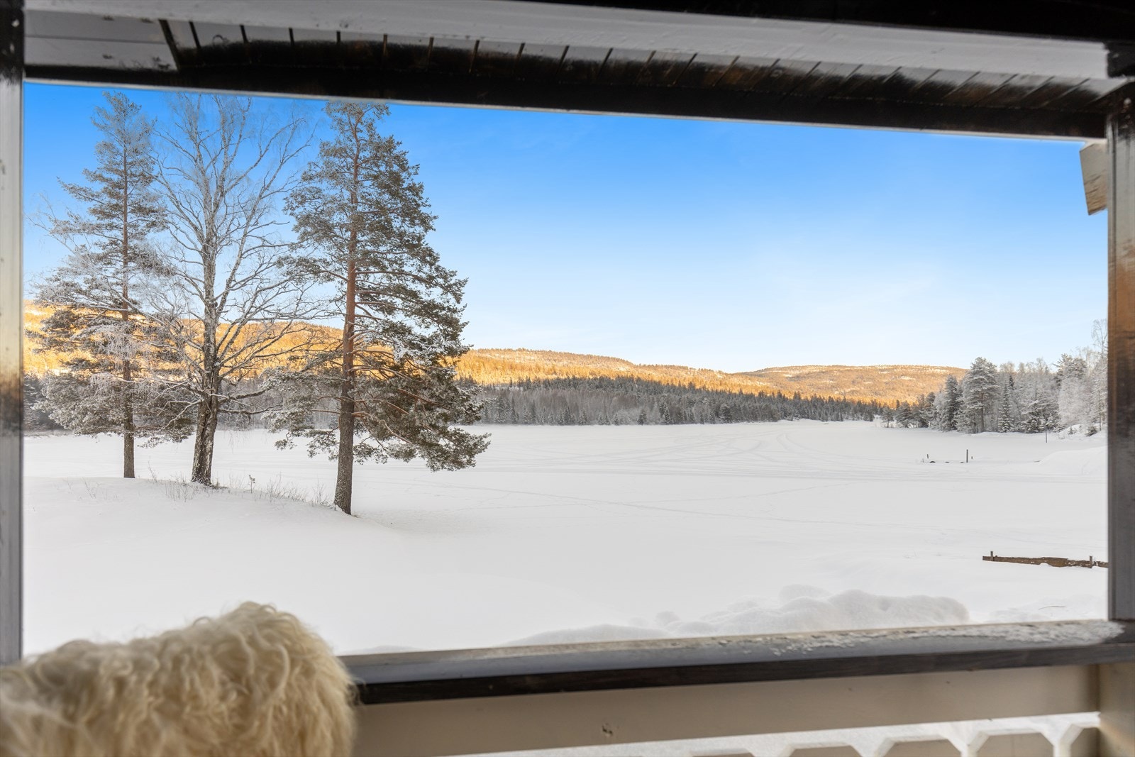 Fra den overbygde terrassen får du en fantastisk utsikt mot Solevannet - et syn som aldri blir hverdagslig. Galleribilde