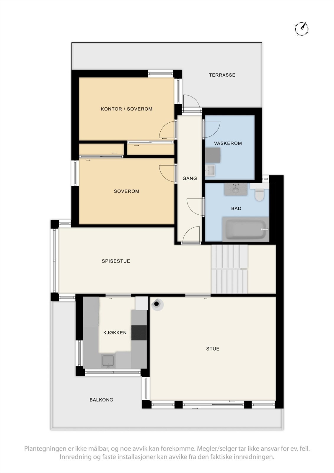 Plantegning 1 etasje.. Galleribilde