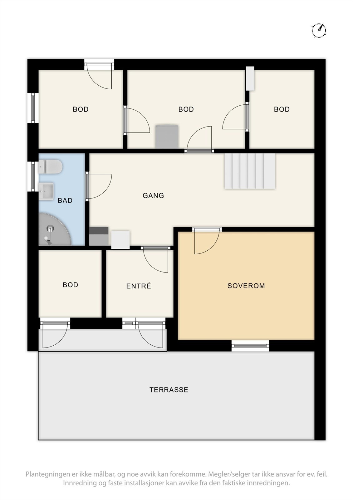 Plantegning underetasje. Galleribilde