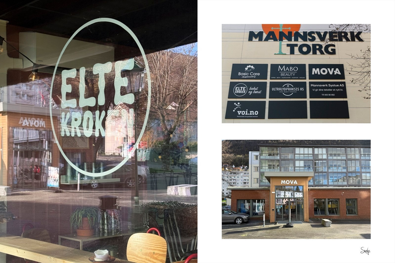 For de som foretrekker innendørs trening, ligger treningssenteret MOVA rett i nærheten. Nylig har også kafeen Eltekroken - Bakst og Børst åpnet på Mannsverk Torg. Galleribilde