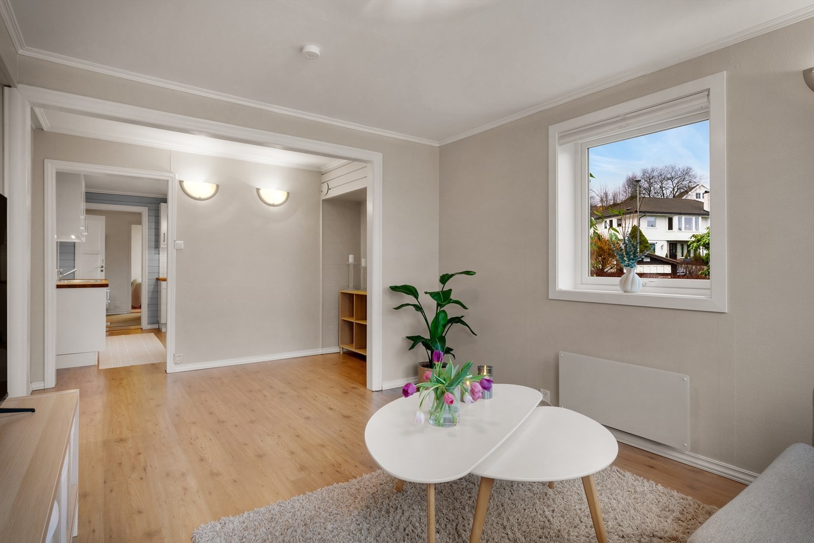 Her er det også plass til et lite spisebord. Galleribilde