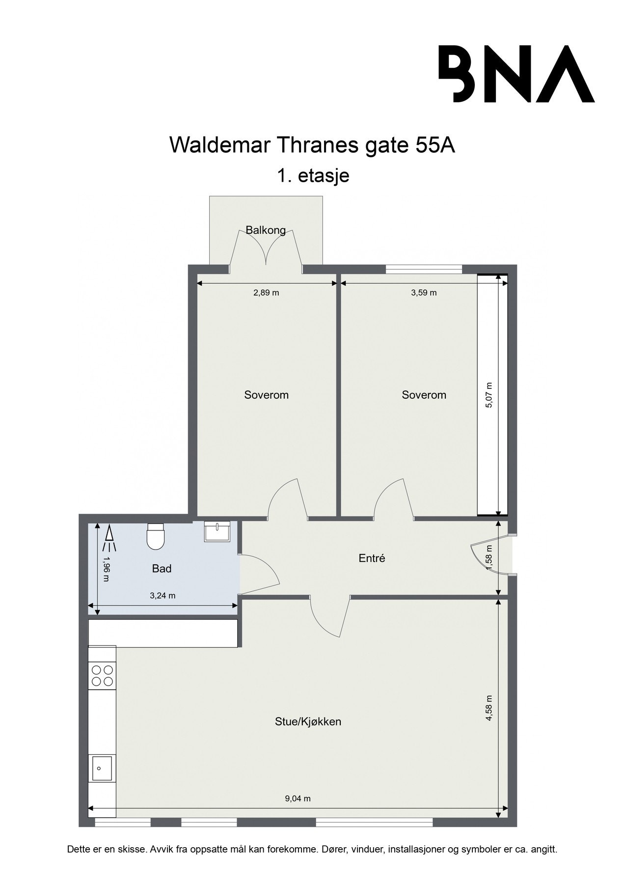 Plantegning Galleribilde