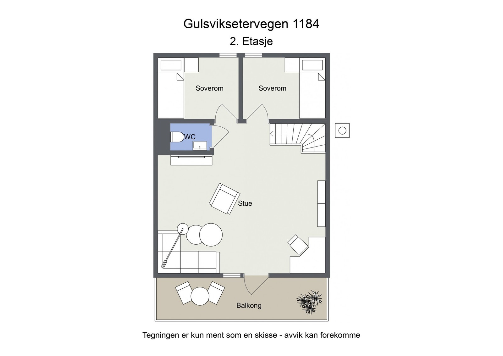 Planskisse 2.etg Galleribilde