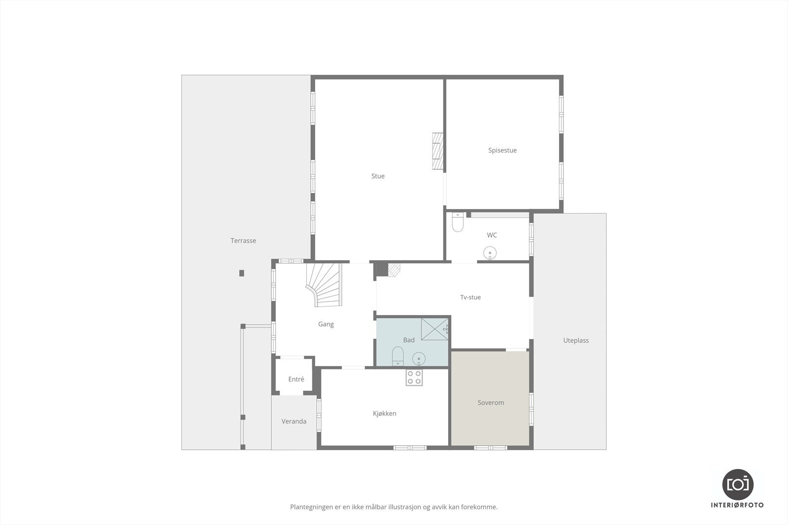 Plantegning Galleribilde