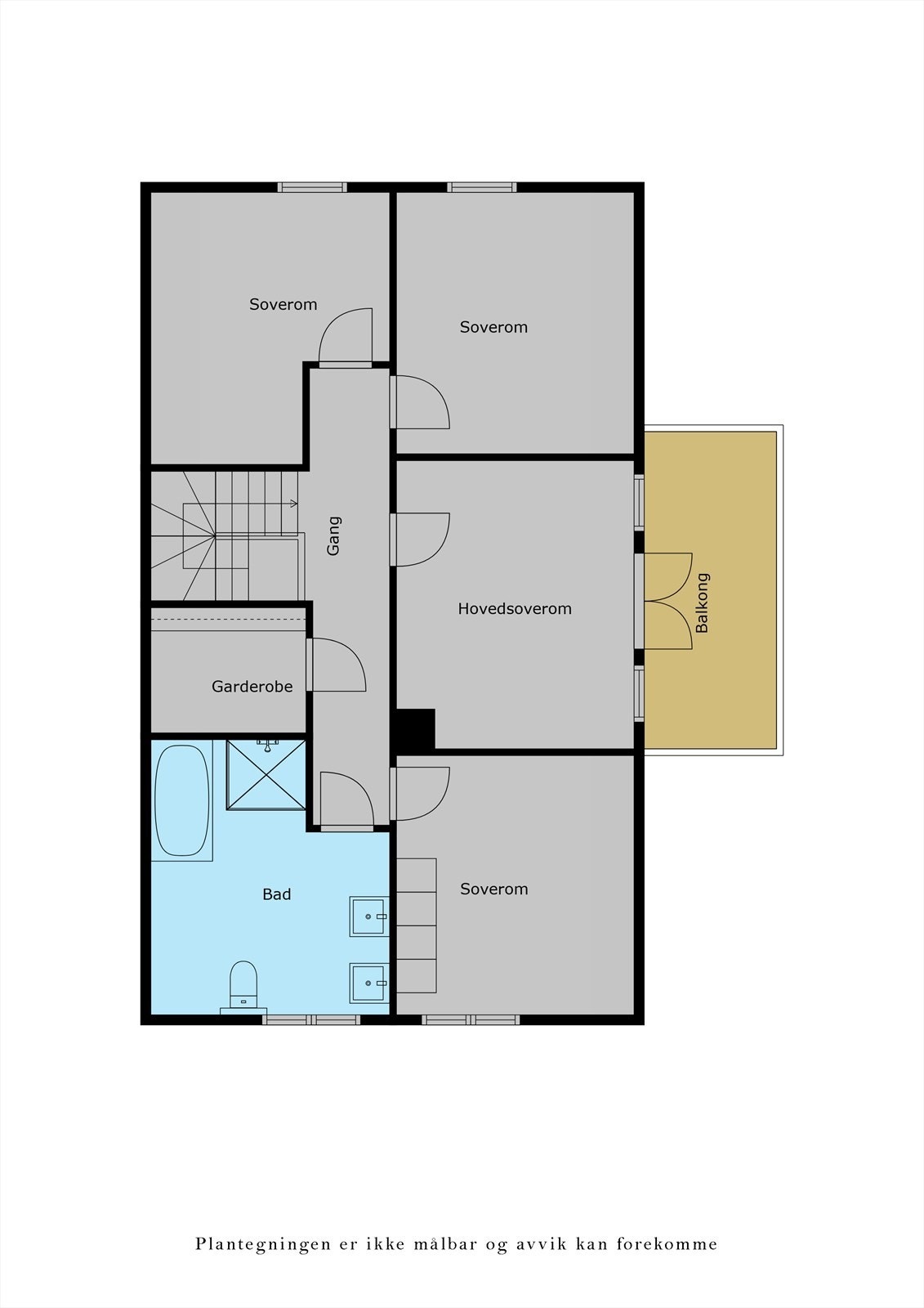 Planskisse 2. etasje. Galleribilde