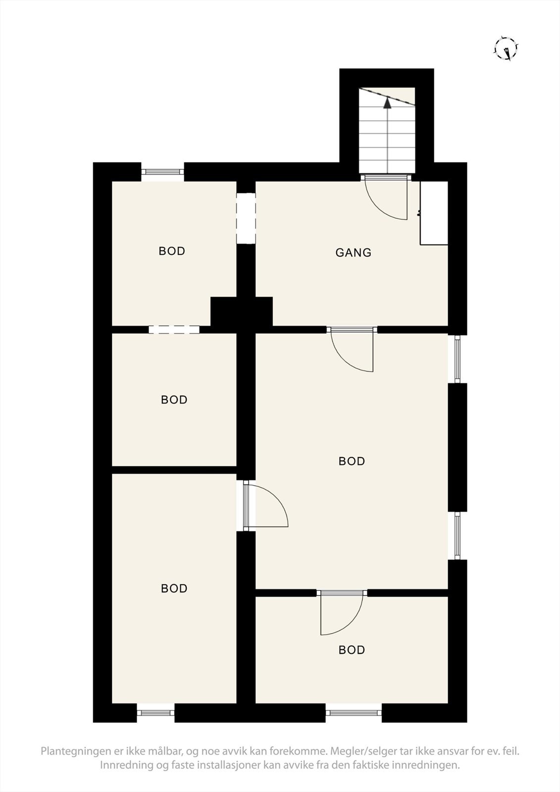 Plantegning av kjeller. Galleribilde
