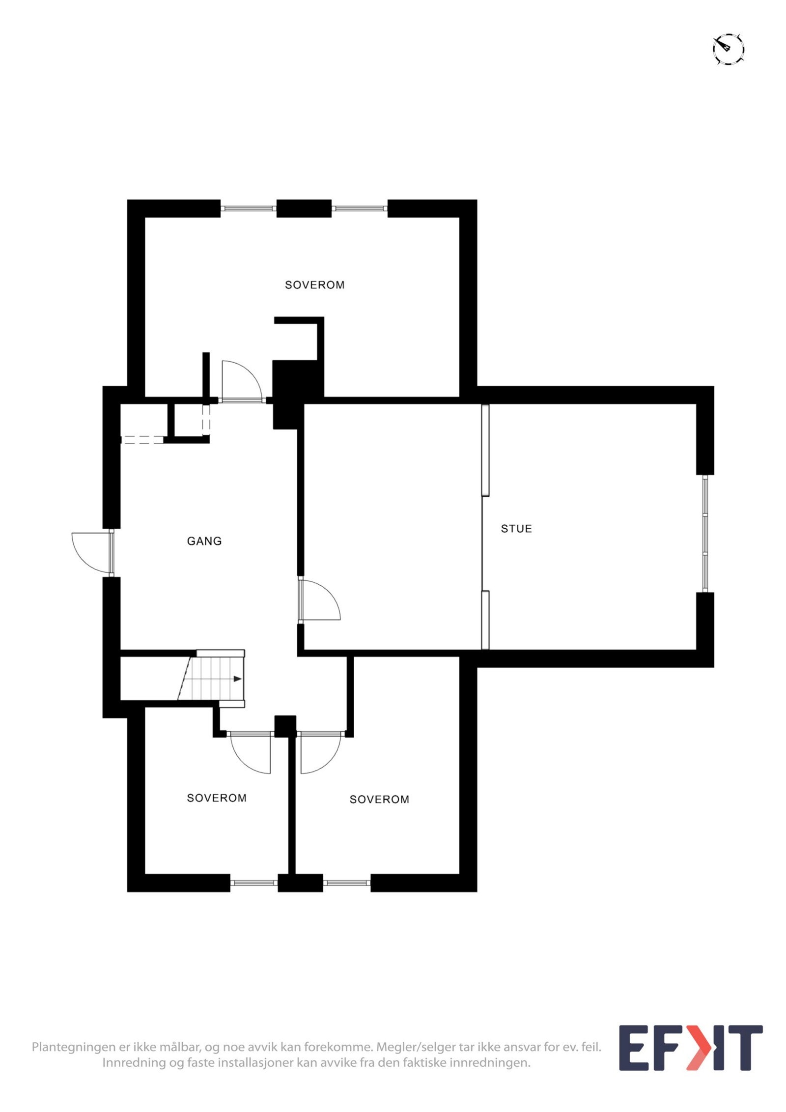 Våningshus 2. etasje Galleribilde