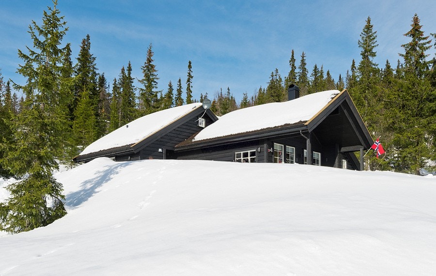 Fasade vinter Galleribilde