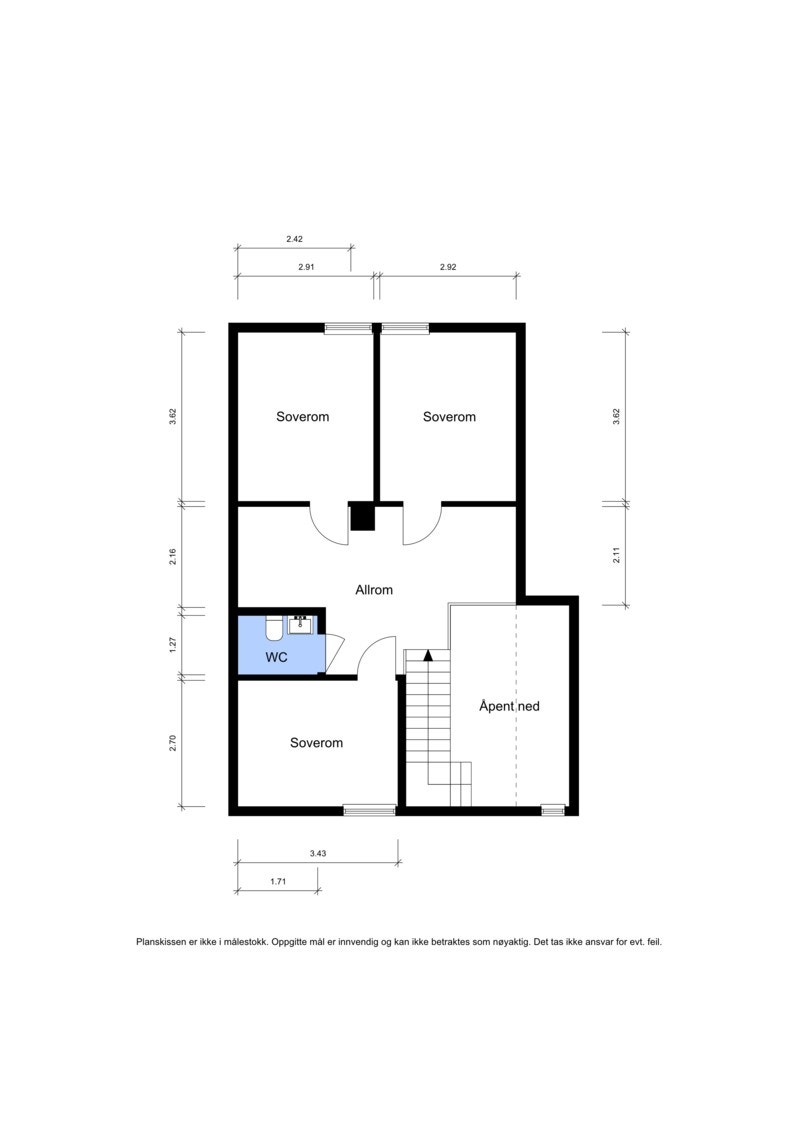 Plantegning 2. etasje. Galleribilde