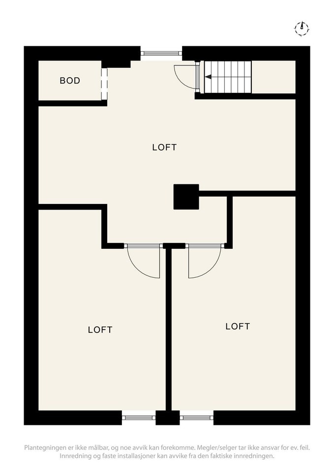 Plantegning loft Galleribilde