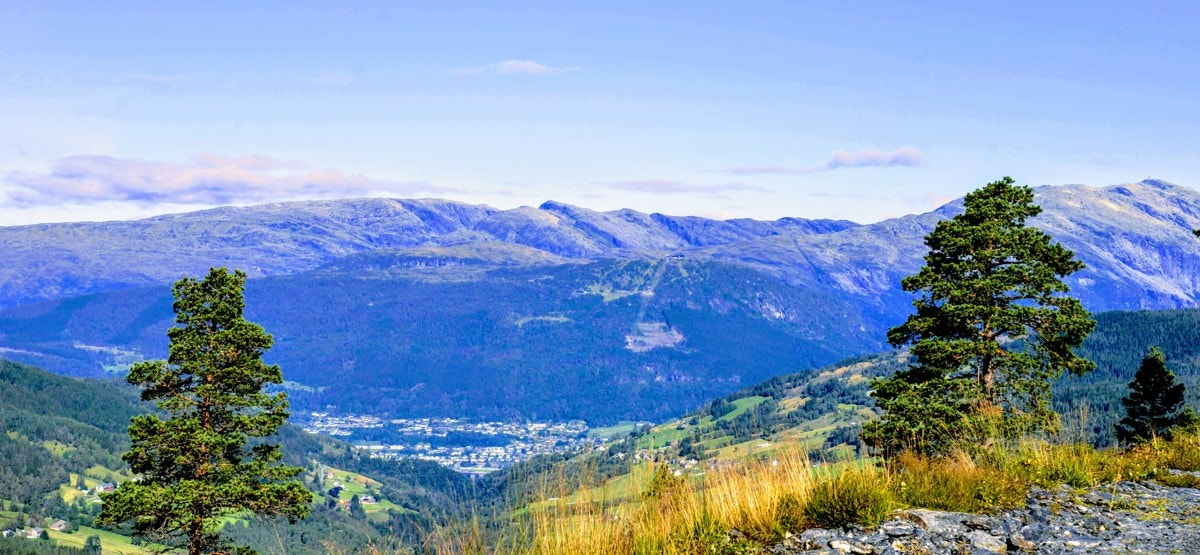 Vakker utsikt fra området Galleribilde