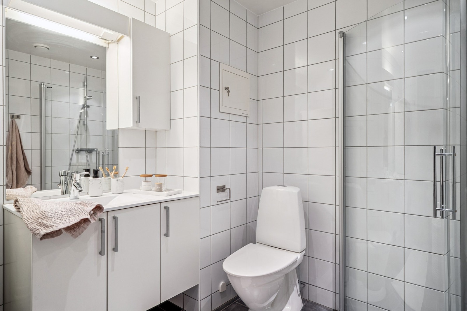 Badet har varmekabler i gulvet. Galleribilde