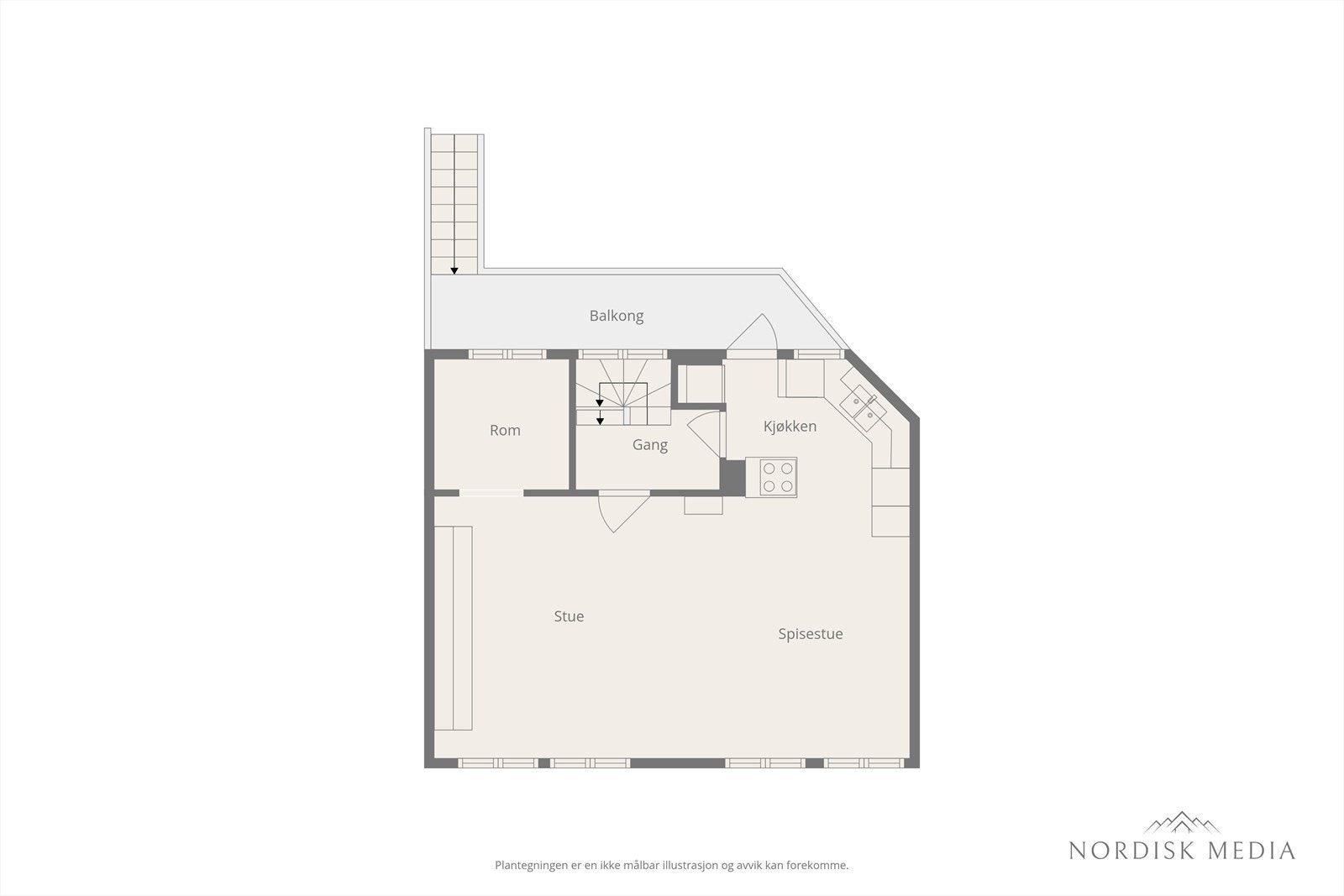 Plantegning 2. Etg. | Fana Sparebank Eiendom Galleribilde