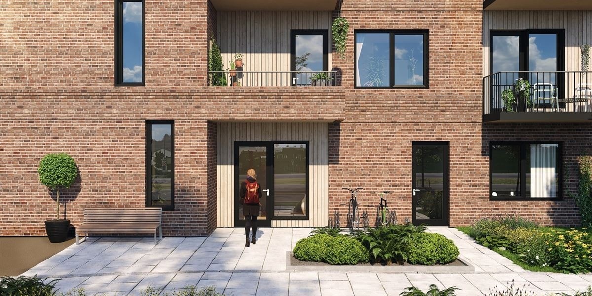 Hyggelig inngangsparti i Sagbruksveien Galleribilde