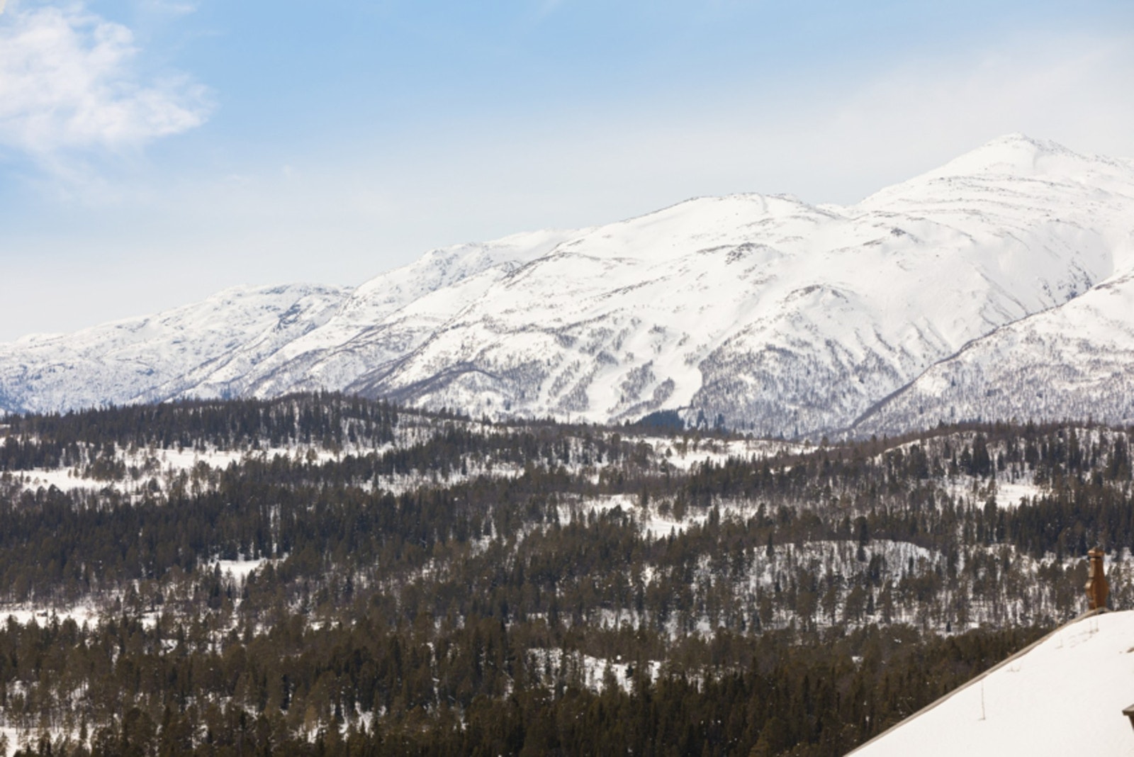 Utsikten fra balkongen i klarvær Galleribilde