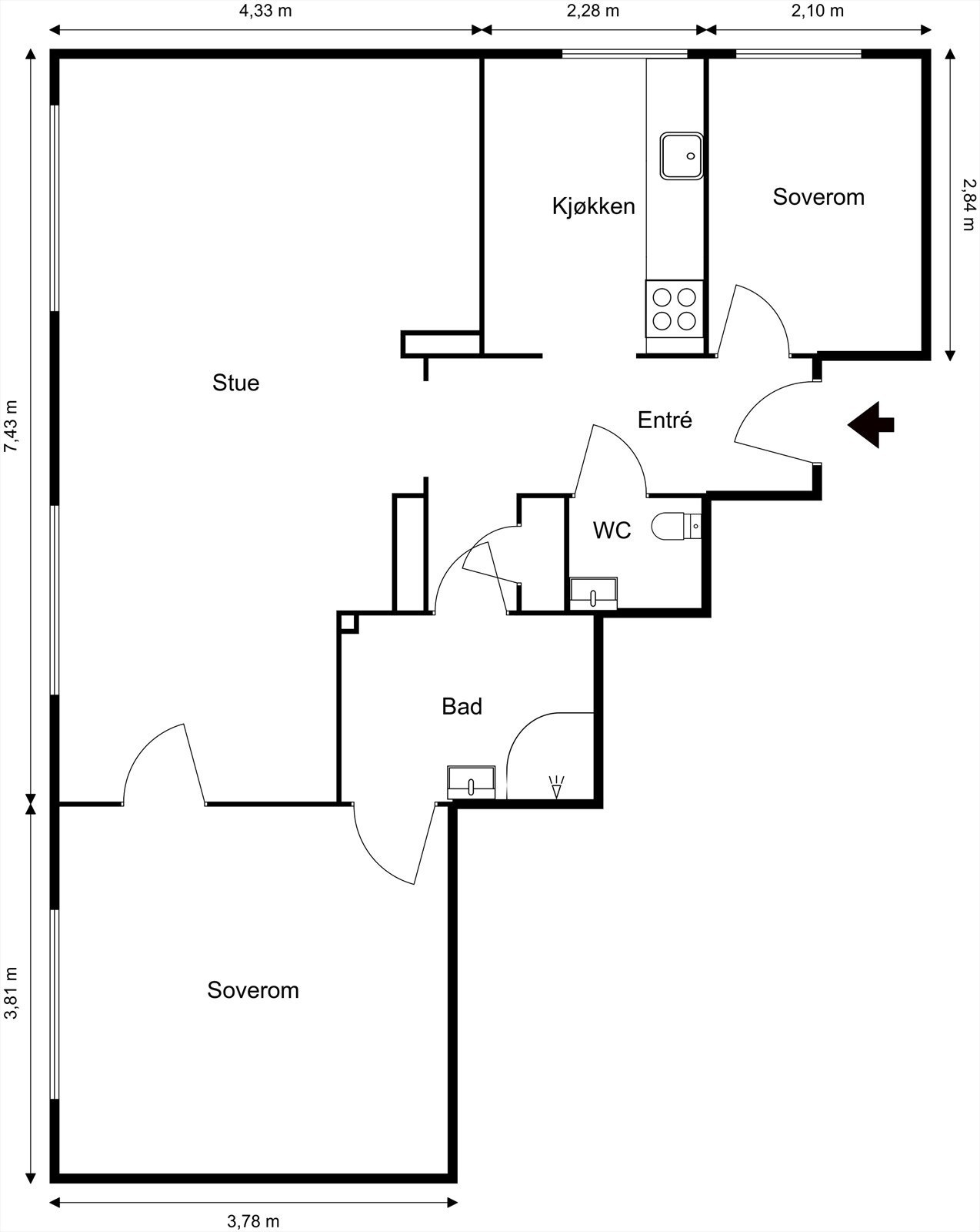 Plantegning Galleribilde
