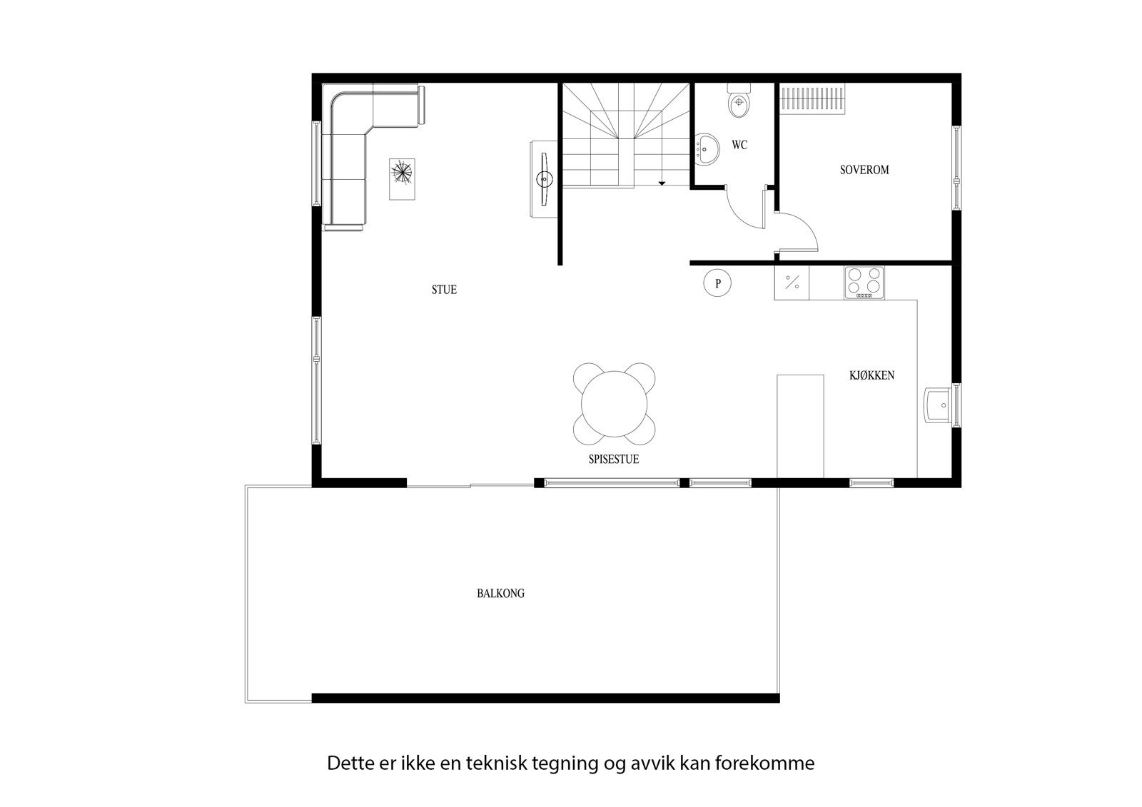Plantegning 2. etg Galleribilde