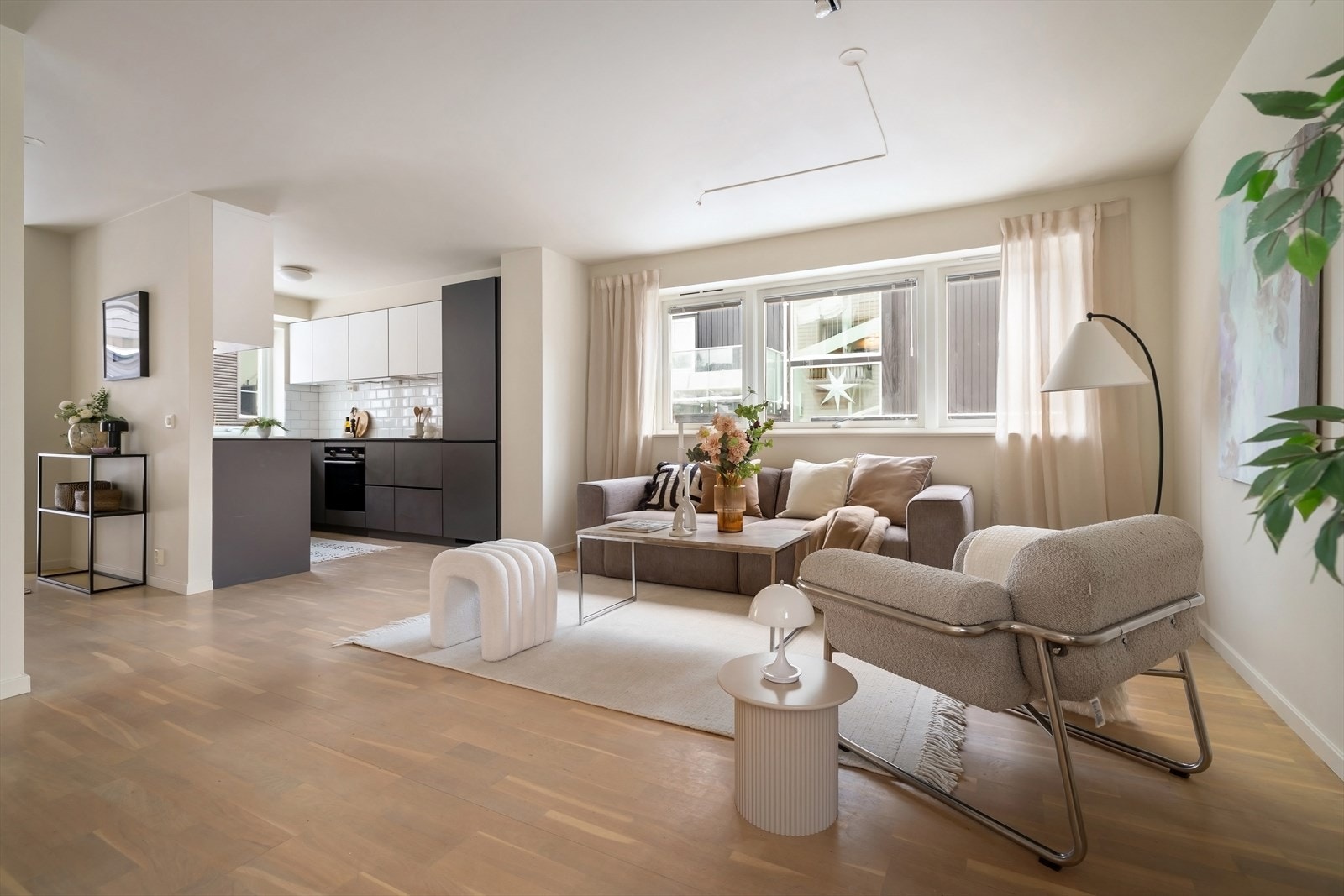 Hjørneseksjon over to plan, innerst i sameiet. Foto: Lasse Lerdahl Galleribilde