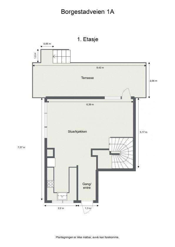 Plantegning 1 etasje Galleribilde