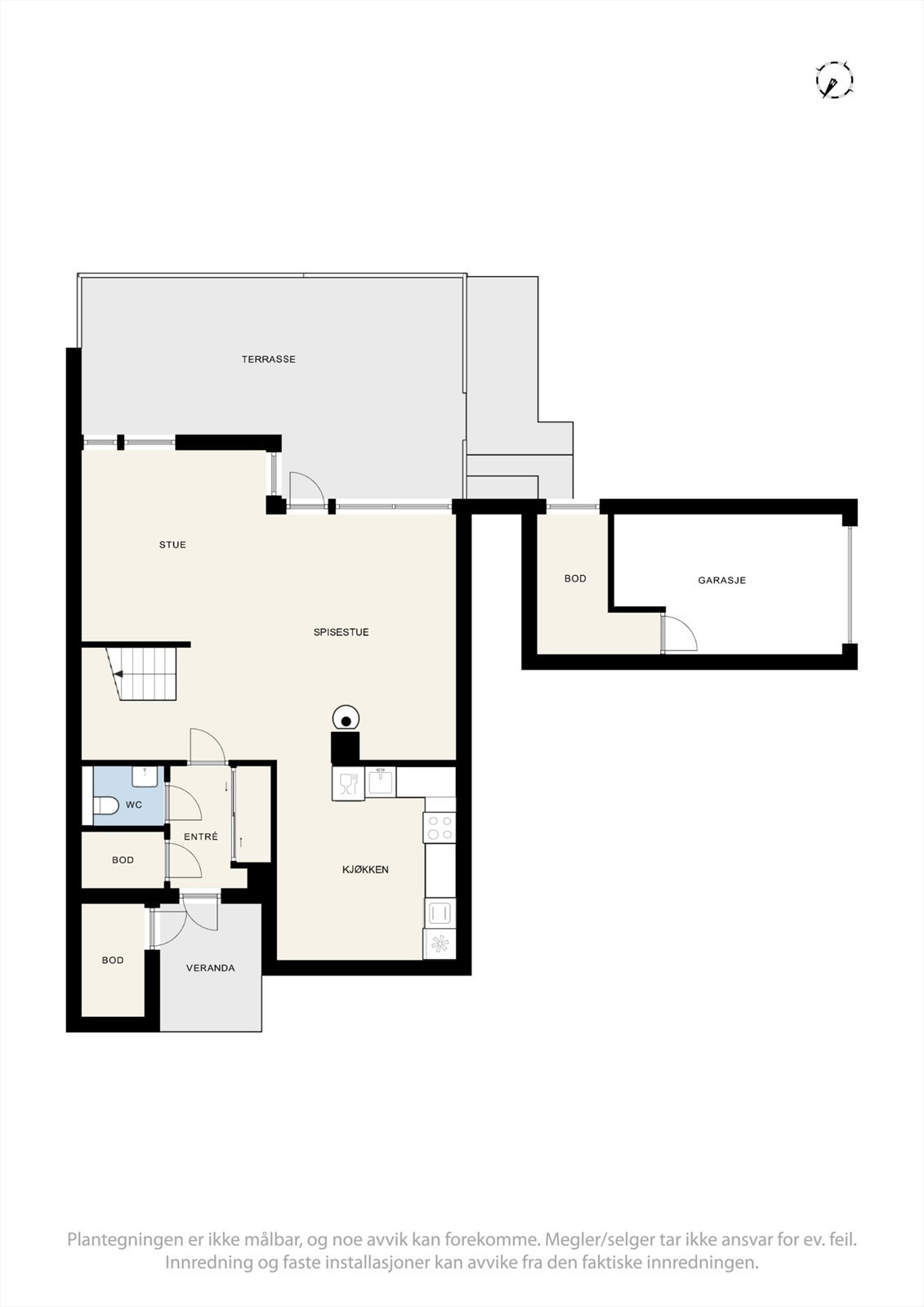 Plantegning 1. etasje. Galleribilde