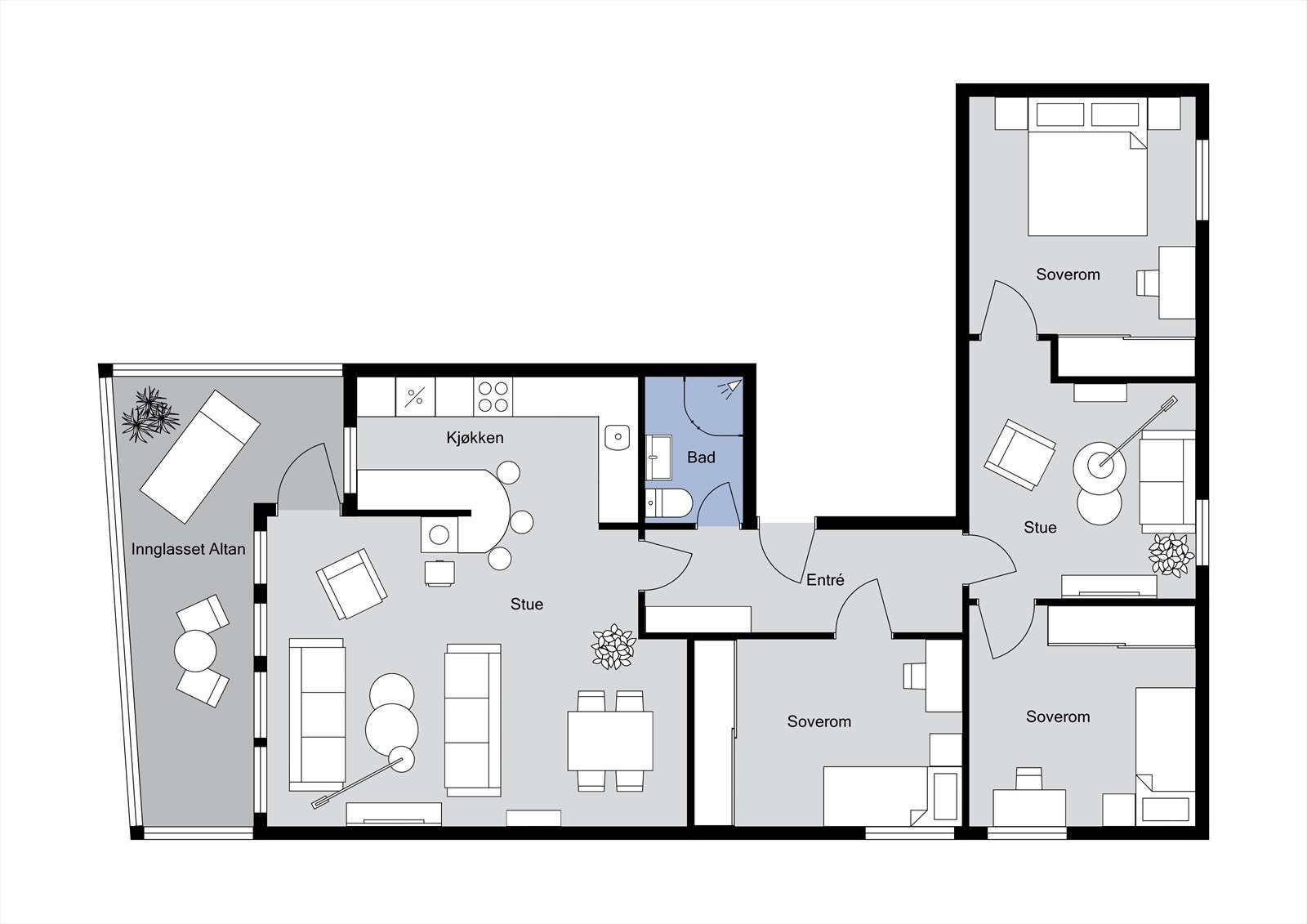 Plantegning Galleribilde