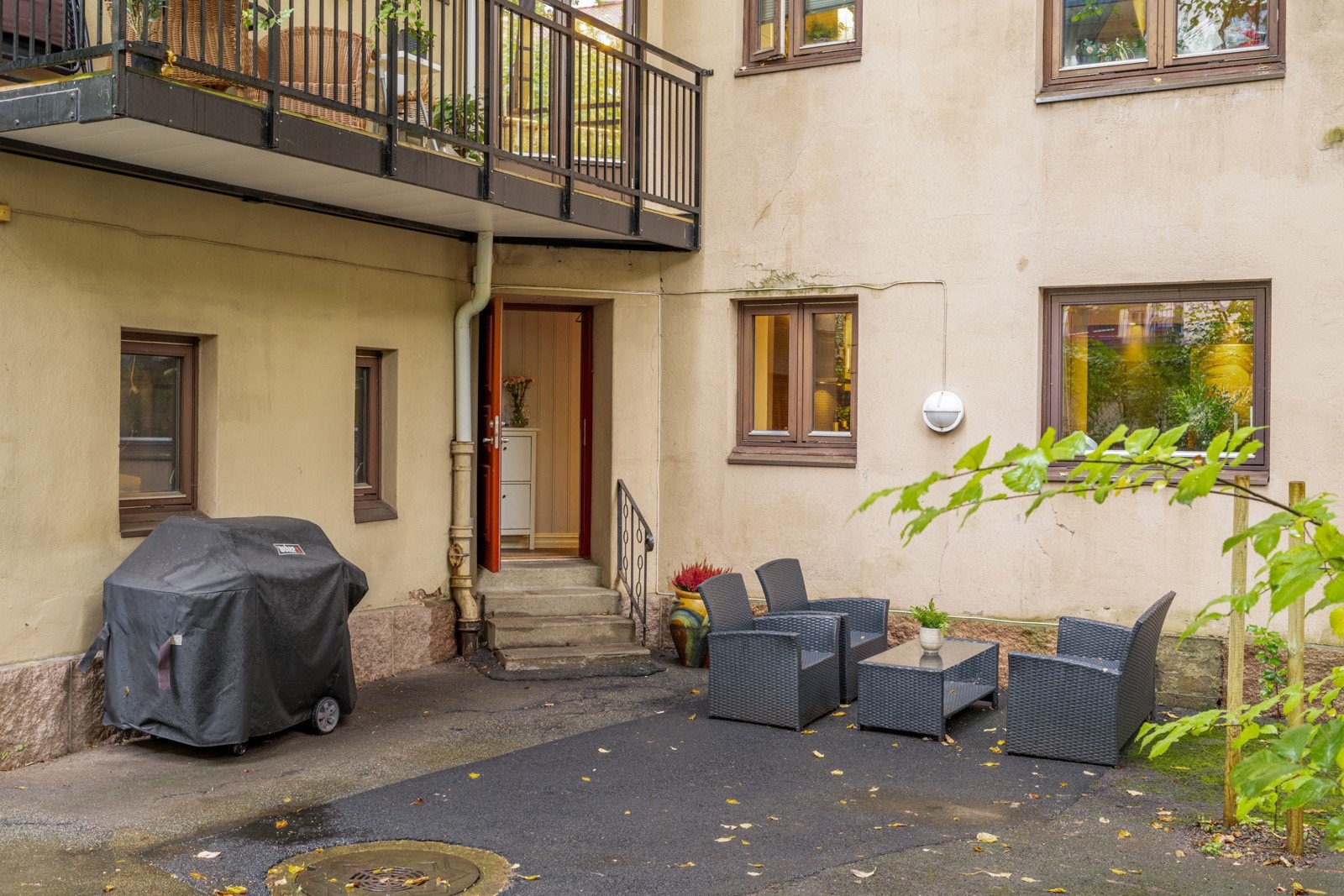 Mulighet for å benytte gårdsrommet utenfor Galleribilde