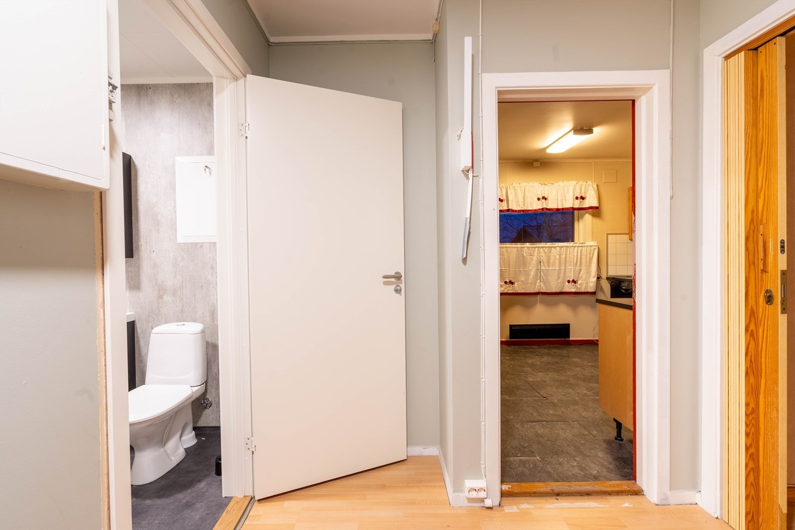 Hall sett fra gang/entre Galleribilde