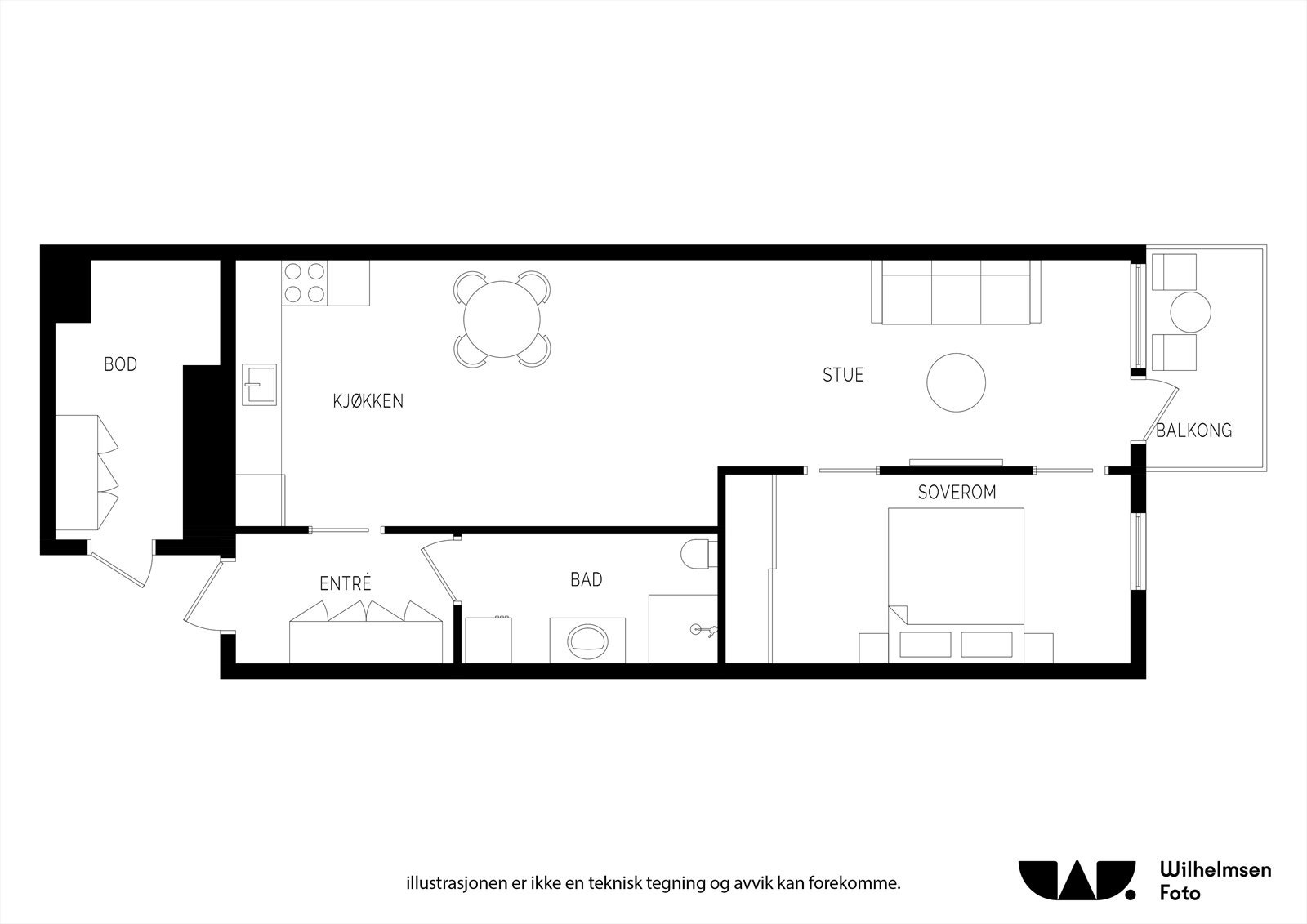 Planløsning 3.etasje. Galleribilde