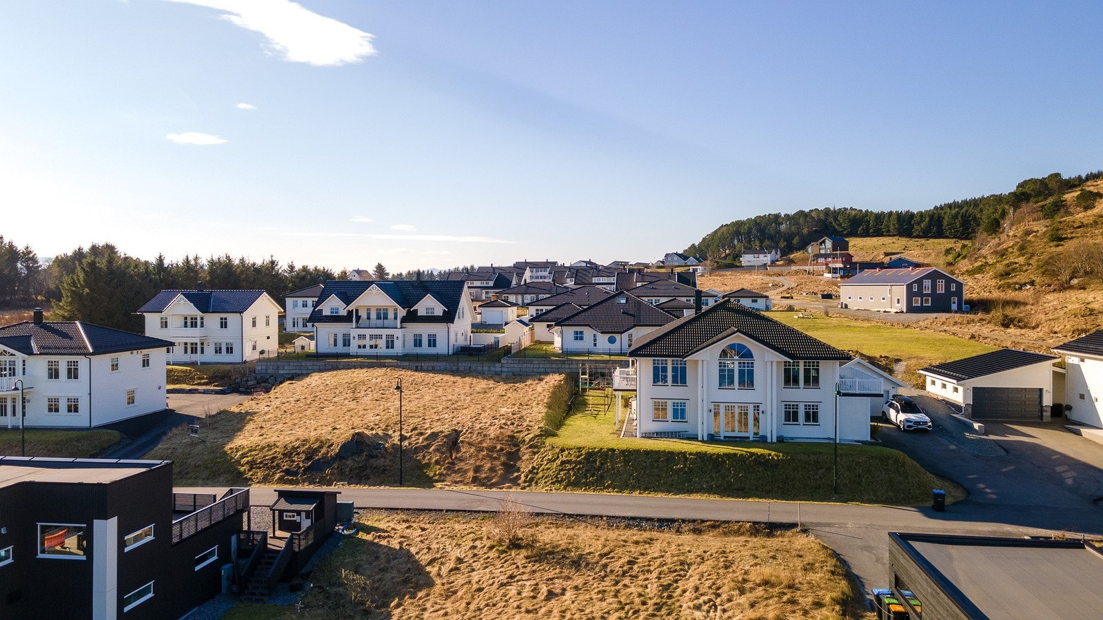 Boligfeltet har blitt svært populært med mange unge familier og barnefamilier. Galleribilde