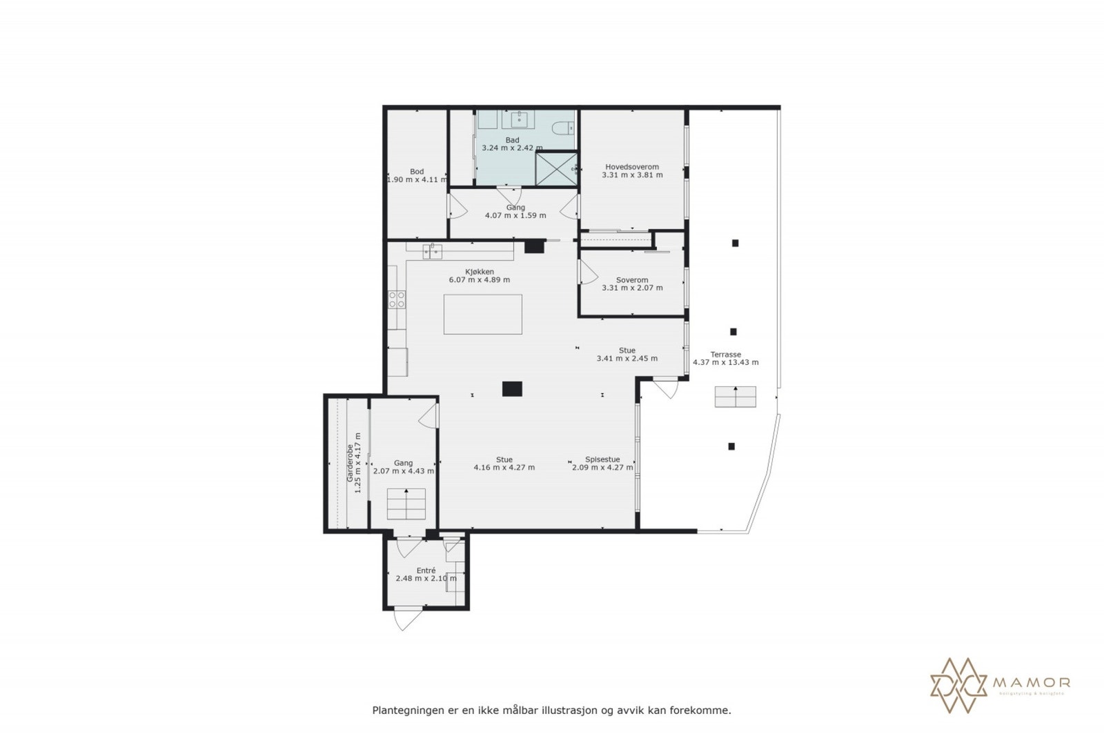 Plantegning Galleribilde