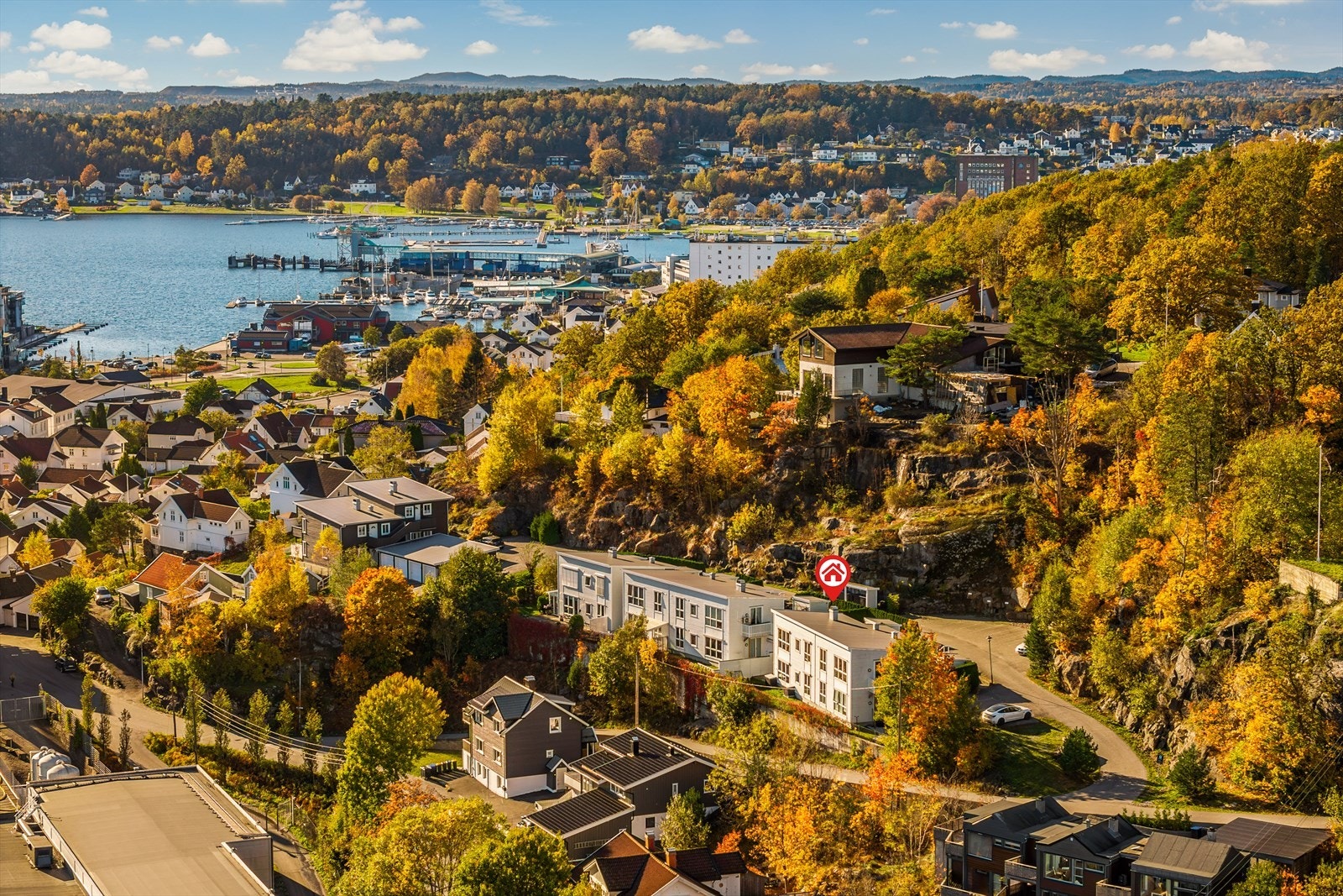 Her er det en kort spasertur til havneliv og sentrum Galleribilde