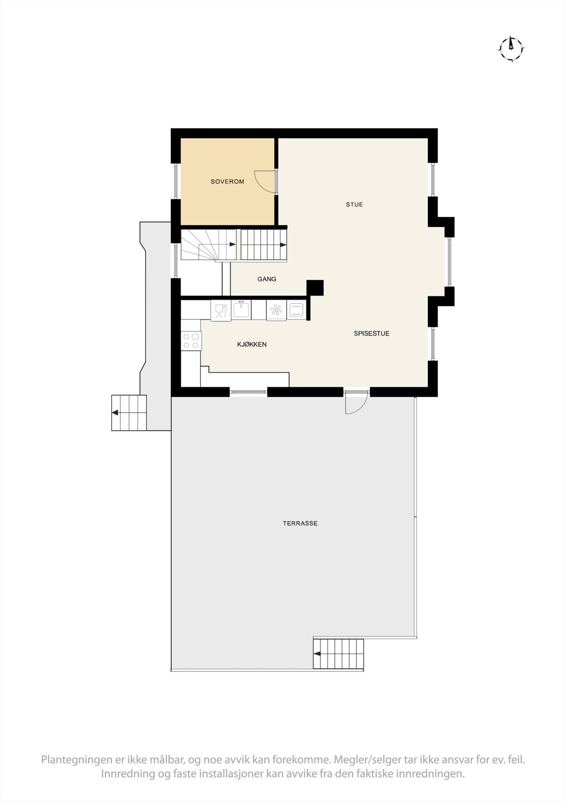 Plantegning 1. etasje - Korvettveien 3 venter på sine nye eiere - Meld deg på visning i dag! Galleribilde