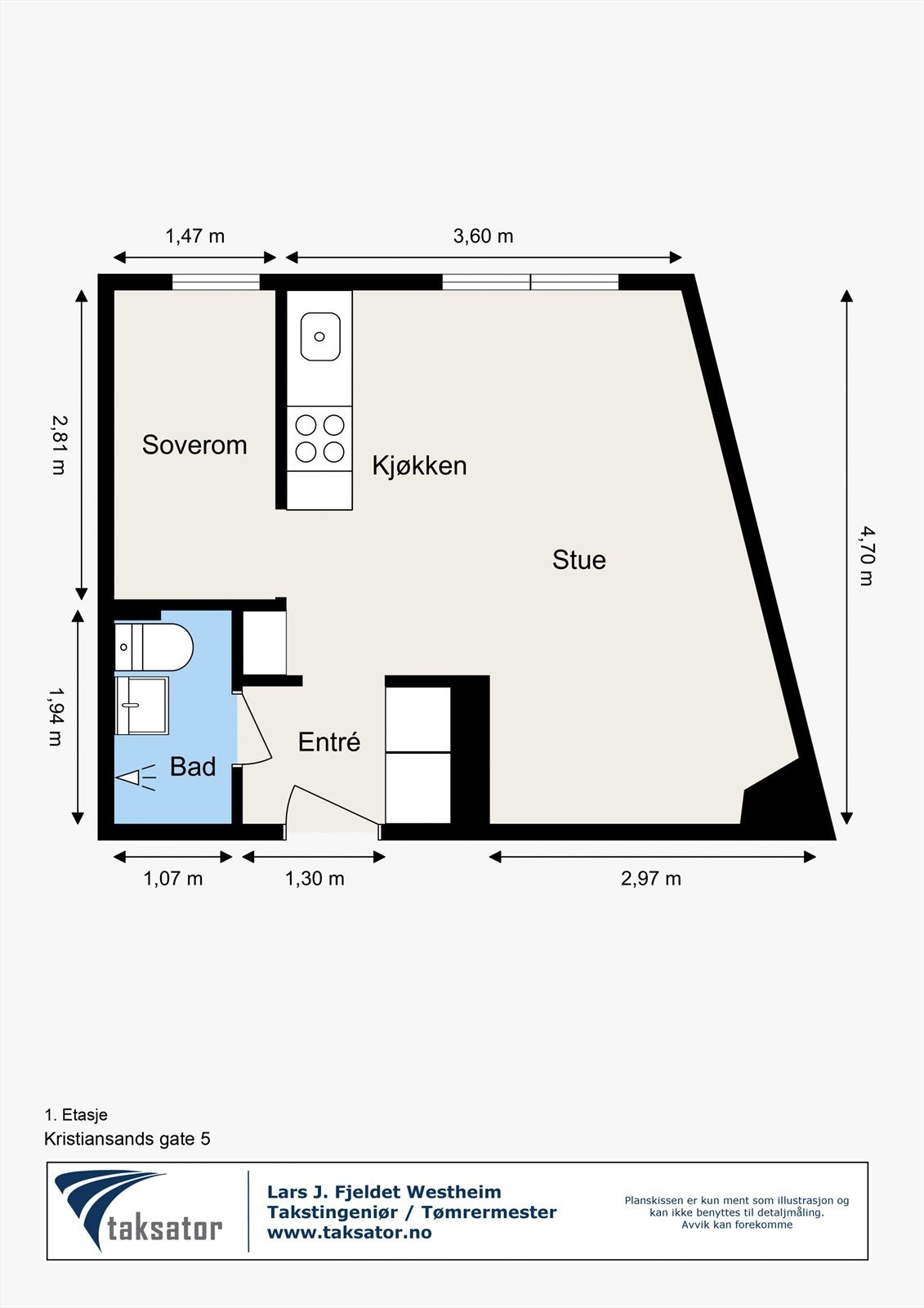 Boligen vender i sin helhet mot lukket bakgård Galleribilde