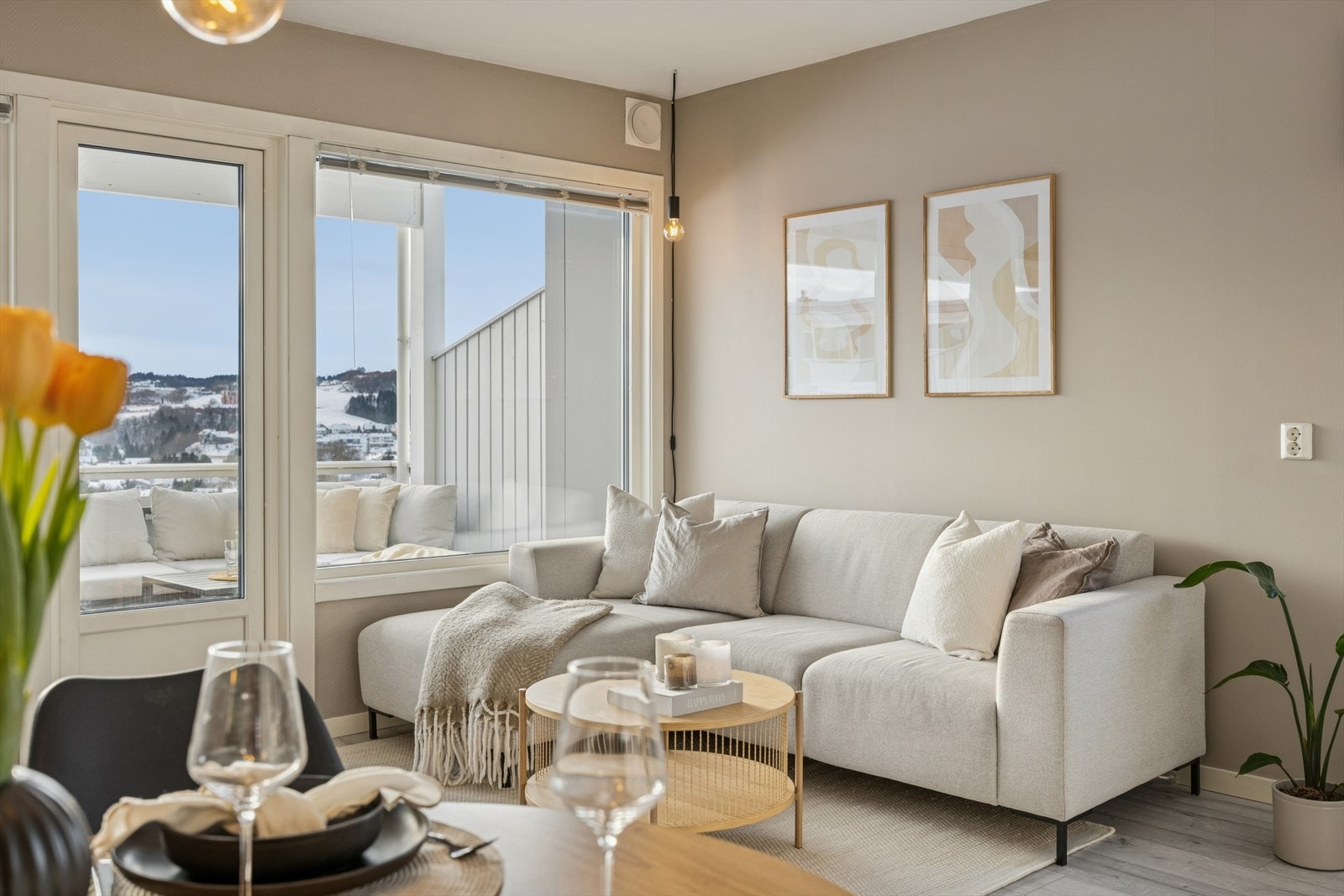 Herlig fargevalg på veggene. Galleribilde