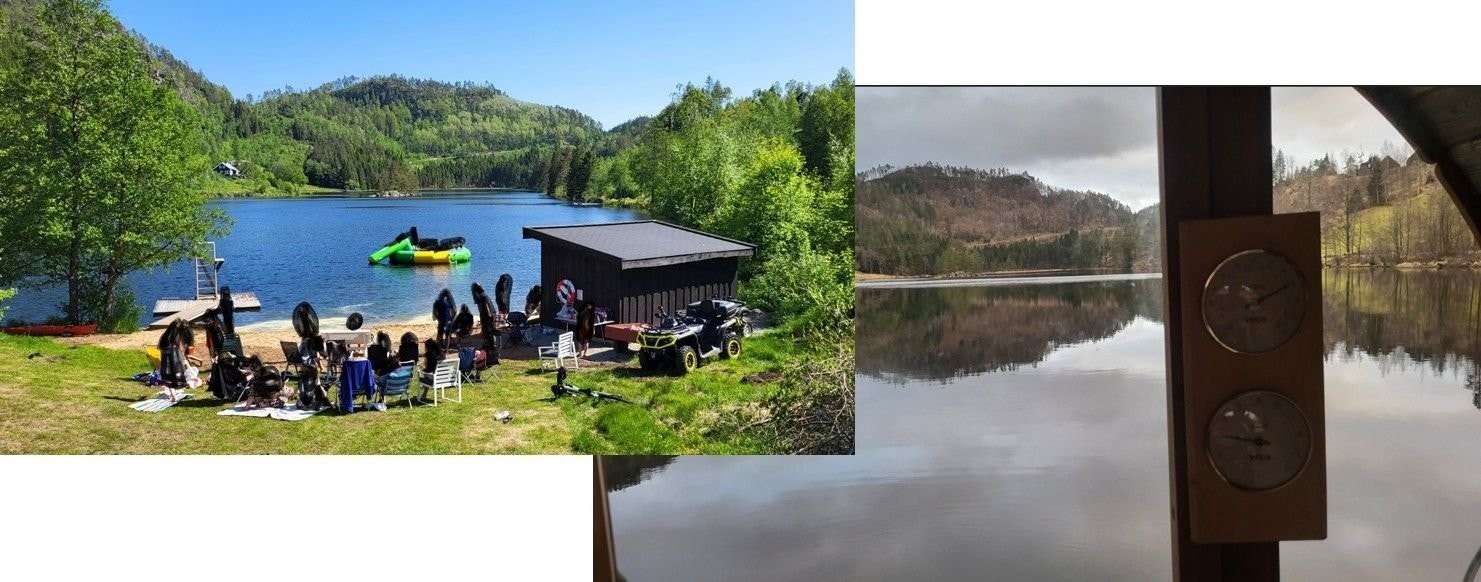 Nærområde: Badeplass og badstue ved Fedjestadtjødna Galleribilde