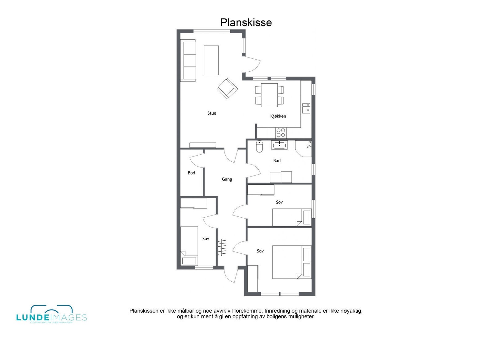 Planskisse - ikke målbar Galleribilde