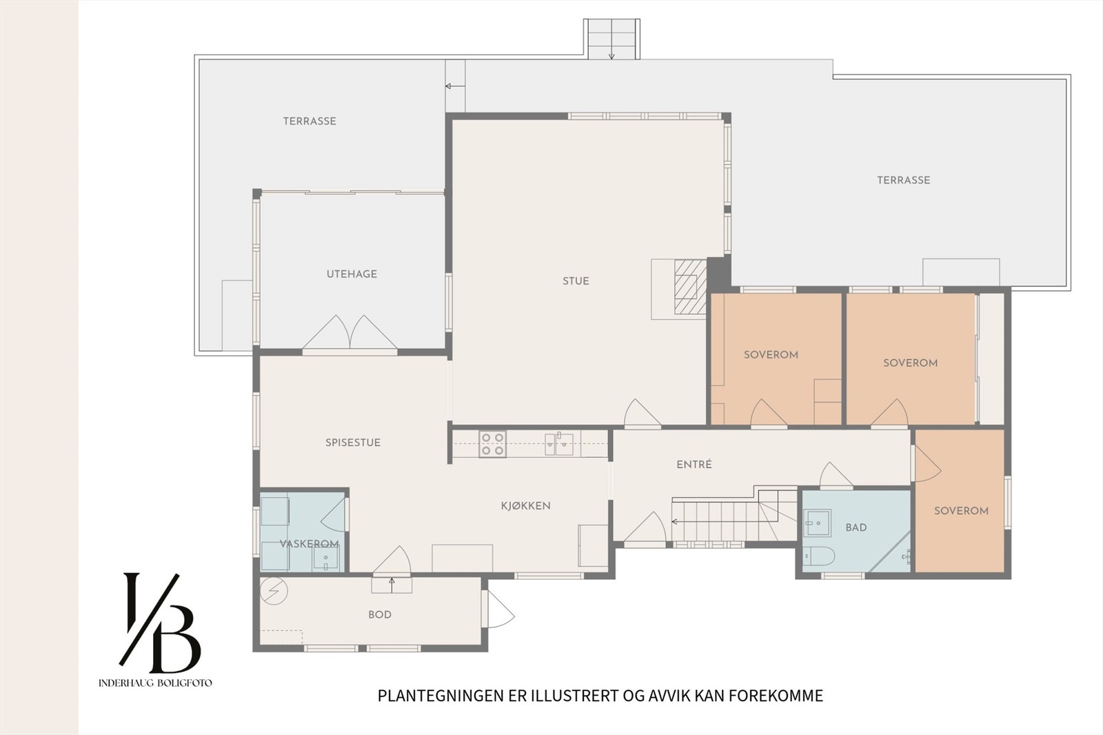 Plantegning 1. etasje. Galleribilde