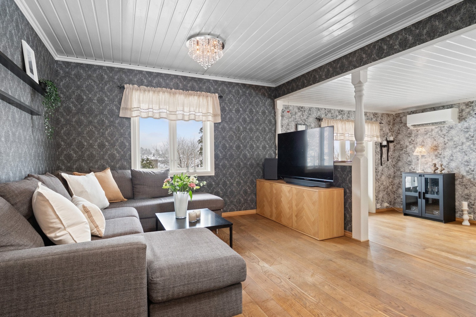 Varmepumpen i stuerommet er installert i 2024 Galleribilde