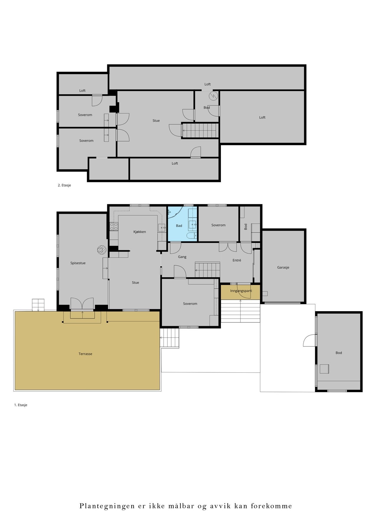 Eiendommens plantegninger. Galleribilde