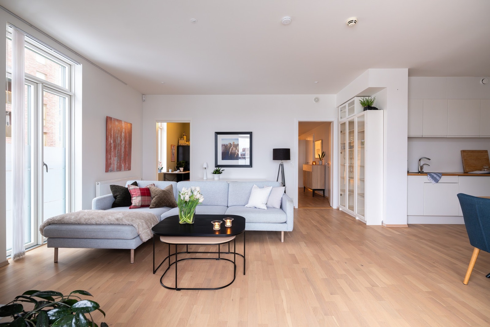 I tilknytning til stuen er det også en fransk balkong. Galleribilde