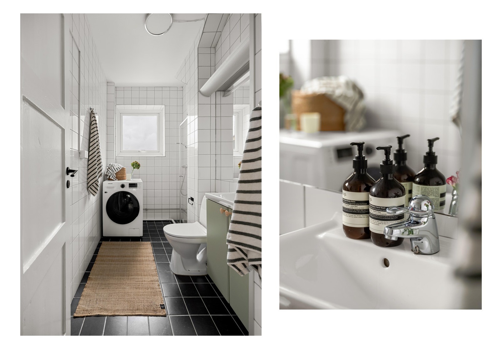 Fra entreen finner vi baderommet, som ble pusset opp i 2005. Galleribilde