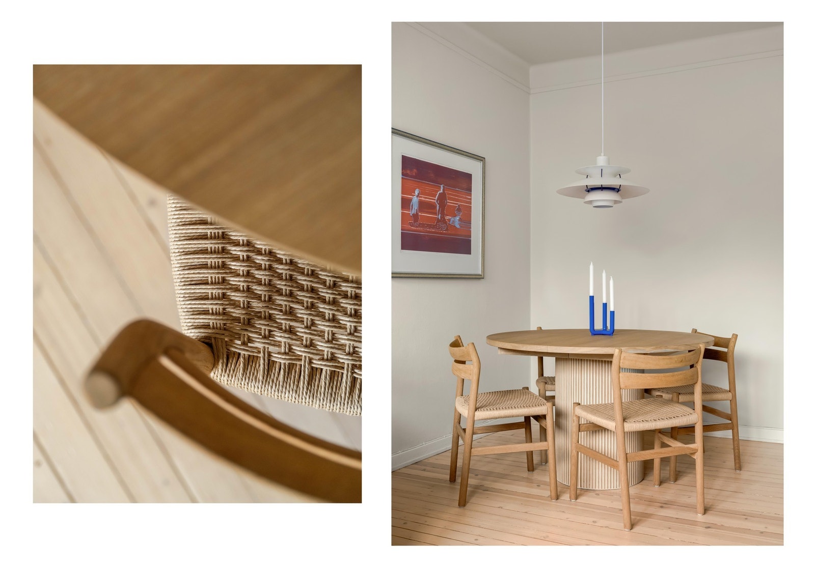 I andre enden av stuen er det plass til et hyggelig spisebord. Galleribilde