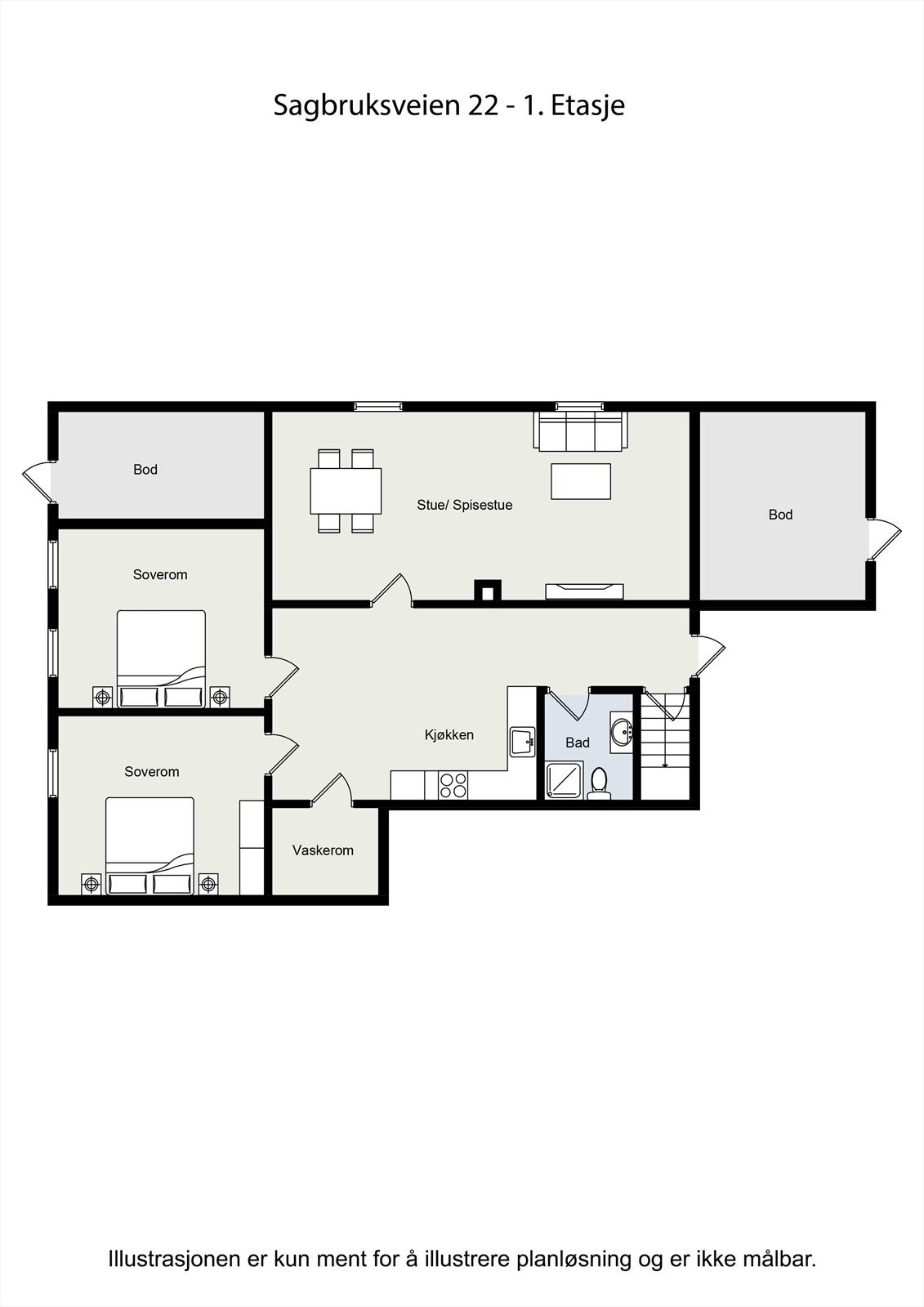 Underetasje. Galleribilde