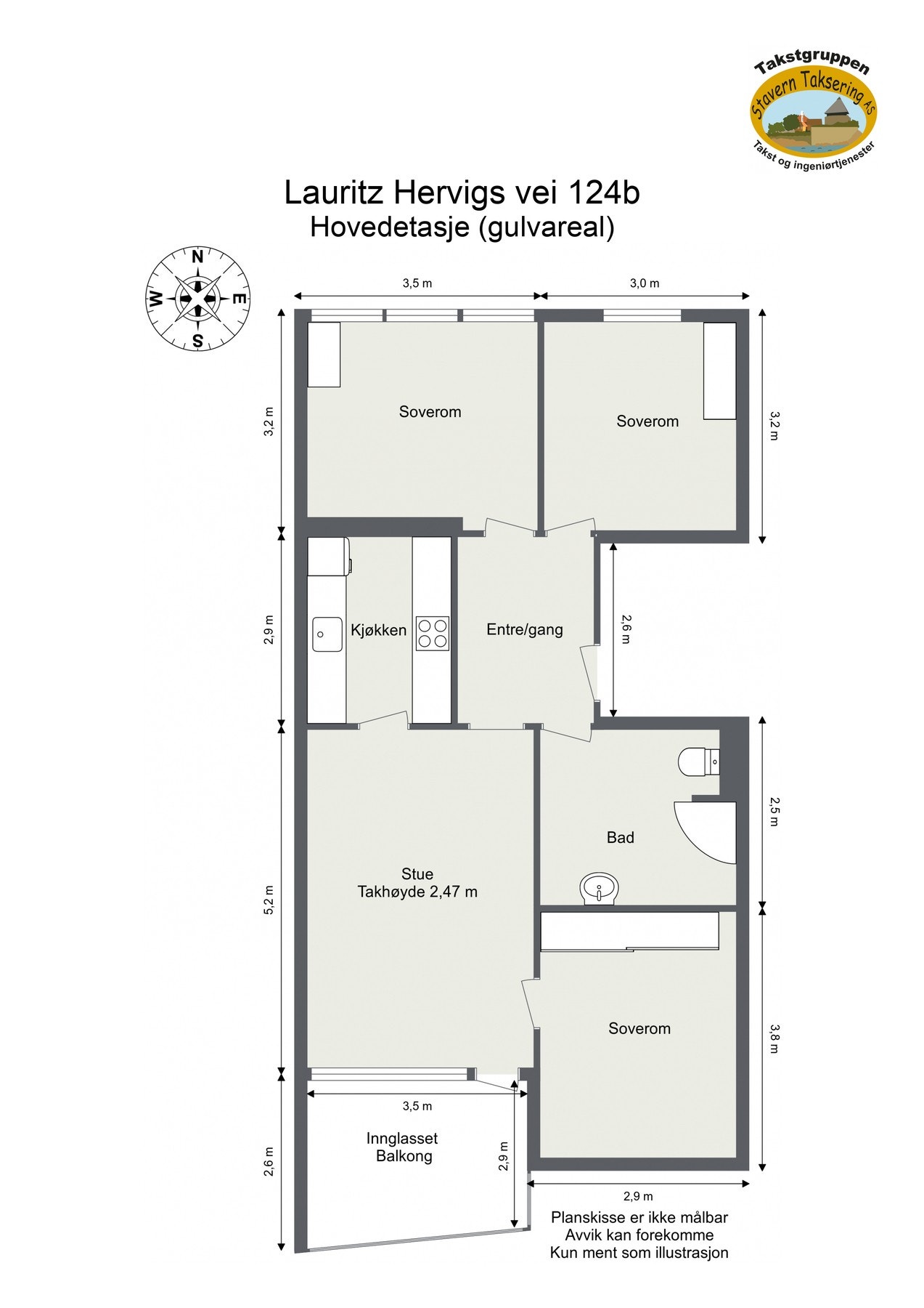 Plantegning Galleribilde