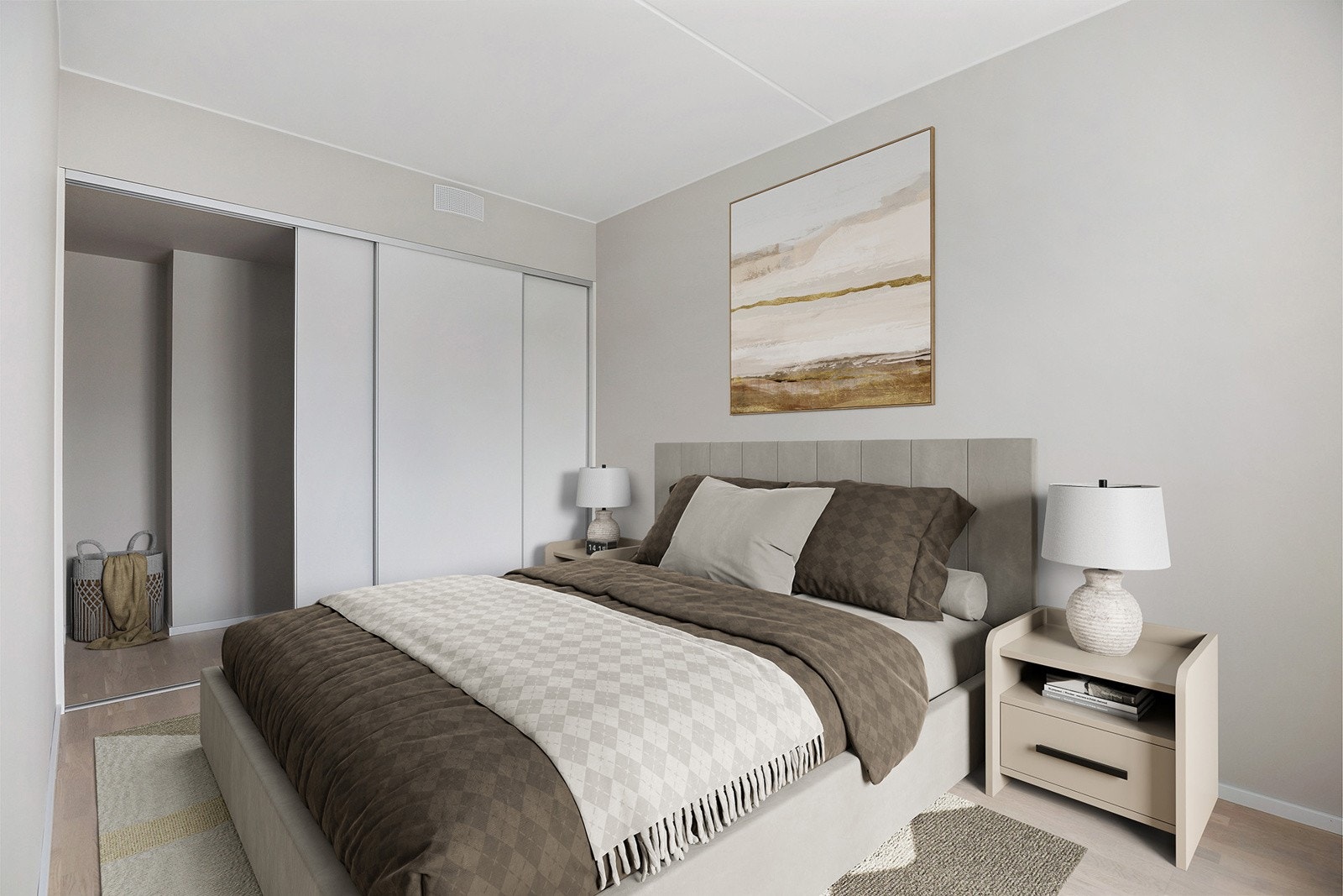 Hovedsoverom - Bildet er digitalt møblert. Galleribilde